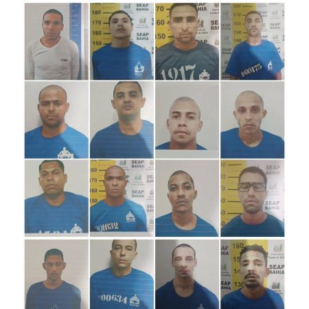 Fuga em Eunápolis: Veja quem são os 16 fugitivos