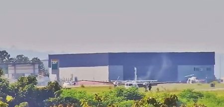 VÍDEO: Avião faz pouso de ‘barriga’ em Sorocaba e interdita aeroporto