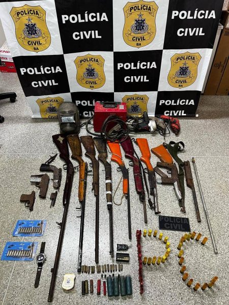 Polícia Civil desmonta fábrica clandestina de armas em Jaguaquara
