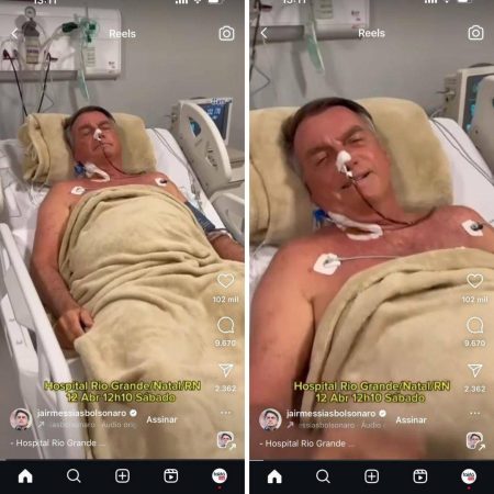 VÍDEO: Bolsonaro aparece mais uma vez após ser internado no Rio Grande do Norte e diz que deve ser transferido para Brasília