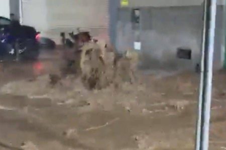 VÍDEO: Rompimento de adutora alaga rua e invade casas na Boca do Rio, em Salvador