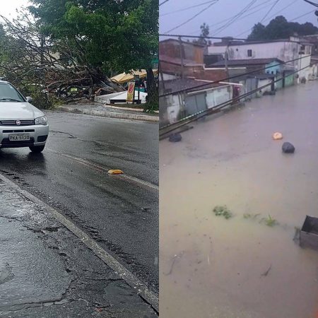 Chuva intensa causa transtornos em Salvador e na Região Metropolitana nesta sexta-feira (2)