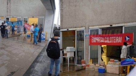 Vídeo: Trabalhadores da Contax protestam por atraso salarial e denunciam irregularidades