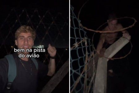 Vídeo: Na busca pelo clique perfeito, jovens invadem pista do Galeão e causam alvoroço