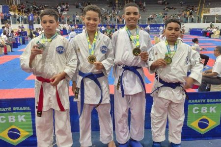 Bahia conquista 2º lugar geral no Brasileiro de Karatê 2025 e mais de 100 medalhas