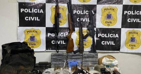 Chapada Diamantina: Polícia apreende fuzis e drogas durante operação contra facção criminosa
