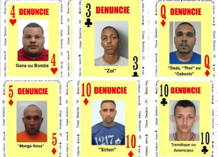 Seis novos foragidos são incluídos no Baralho do Crime da SSP-BA