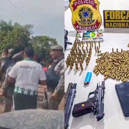 Grupo cerca viaturas da Força Nacional e liberta presos em área indígena na Bahia