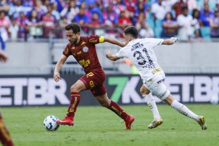 Forte como aço! Bahia vence o Santos e segue na disputa do Brasileirão