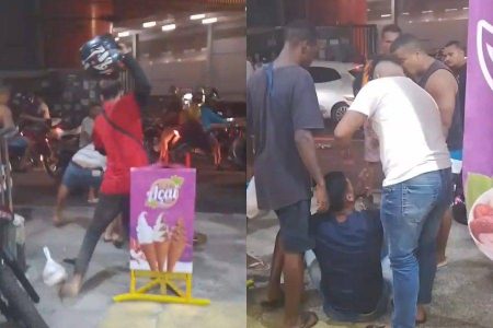 VÍDEO: Suspeito de roubo sofre tentativa de linchamento em Salvador