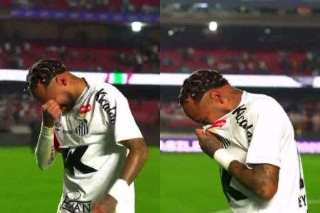 Neymar chora após sofrer goleada histórica e desfalca equipe contra o Bahia