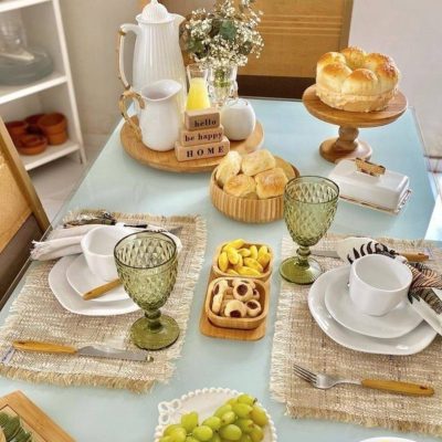 A beleza da mesa posta: quando o simples ato de arrumar se transforma em conexão e cuidado Mesa posta