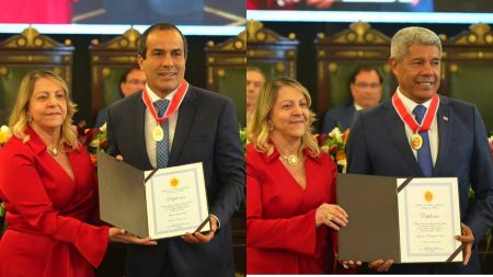 Jerônimo Rodrigues e Bruno Reis recebem Medalha do Mérito Judiciário do TJ-BA