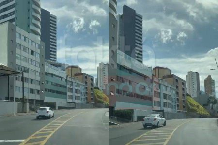 Carro é flagrado na contramão em avenida movimentada e quase causa acidente