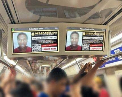 PC amplia parceria e leva divulgação de desaparecidos ao metrô de Salvador