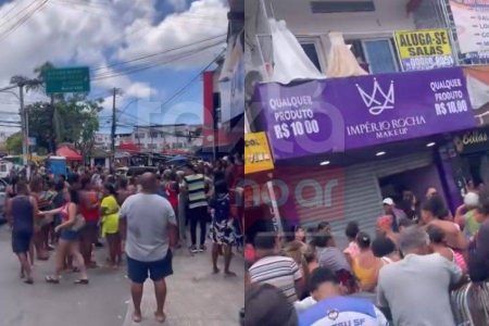 Inauguração de loja com produtos a R$ 10 volta a causar aglomeração