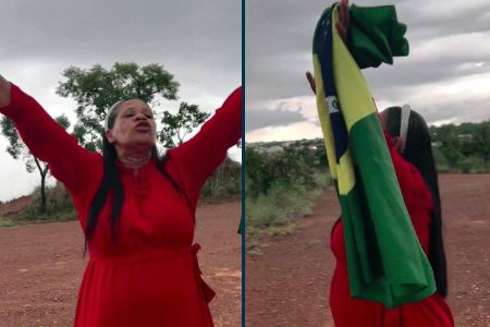 Apoiadora de Lula pediu “chuva com trovão” antes de temporal em ato de Nikolas