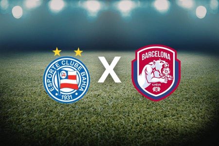 Bahia enfrenta o Barcelona de Ilhéus em duelo direto pela liderança do Baiano