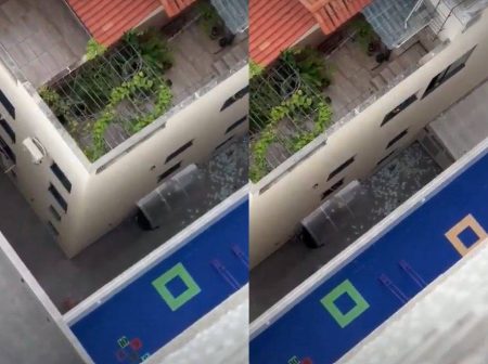 Suspeito joga mala com dinheiro pela janela durante operação da PF em SC