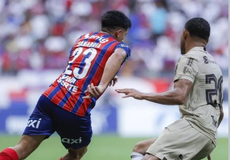 Bahia cede empate no fim e fica no 2 a 2 com o Jacuipense na Fonte Nova