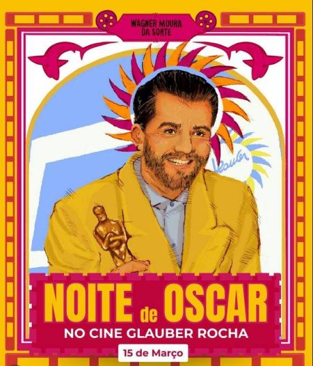Cine Glauber Rocha transmite Oscar 2026 com torcida por filmes brasileiros
