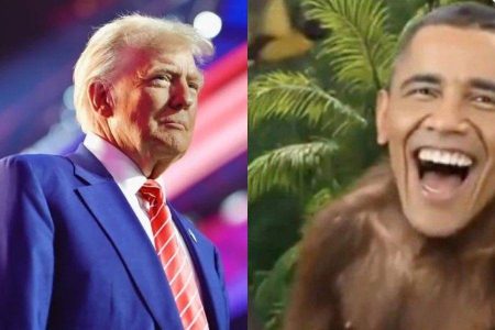 Trump diz não ter visto trecho racista em vídeo que publicou sobre os Obama