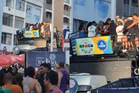 VÍDEO: Trio do Pagodart cede na frente e para no circuito do Furdunço