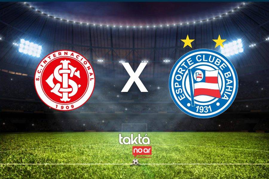 Internacional e Esporte Clube Bahia se enfrentam pelo Brasileirão neste domingo