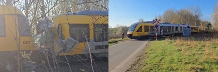 Colisão frontal entre trens na Dinamarca deixa feridos graves