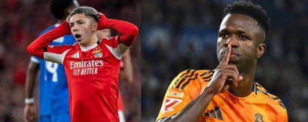 Só isso? UEFA suspende atacante Prestianni por racismo contra Vini Jr