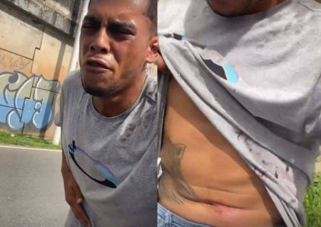 Influenciador é baleado na Rótula do Abacaxi e grava pedido de socorro