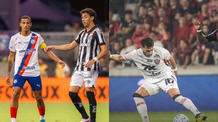 Bahia e Vitória perdem na rodada e caem na tabela do Brasileirão