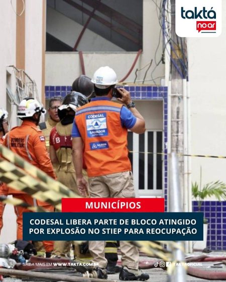 Codesal libera parte de bloco atingido por explosão no Stiep para reocupação