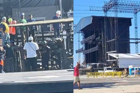 Operário morre em acidente grave em palco de Shakira na Praia de Copacabana