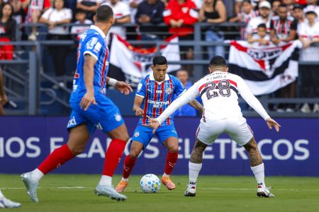 Bahia arranca empate nos acréscimos contra o São Paulo pelo Brasileirão