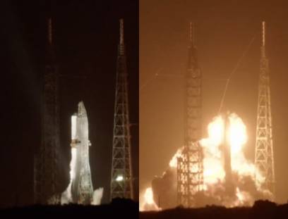 VÍDEO: Nave da Blue Origin explode em plataforma de lançamento durante teste
