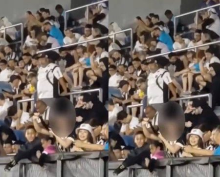 “Meu cabelo é liso”: Torcedora do Santos é flagrada cometendo racismo contra torcida do Vitória