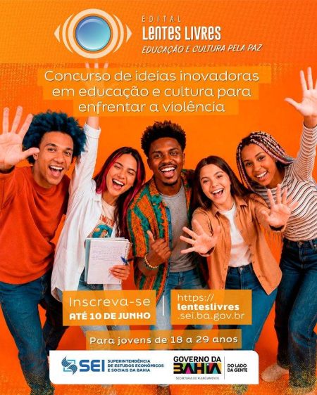 Combate à violência: Edital oferece R$ 50 mil para ideias criativas de jovens baianos