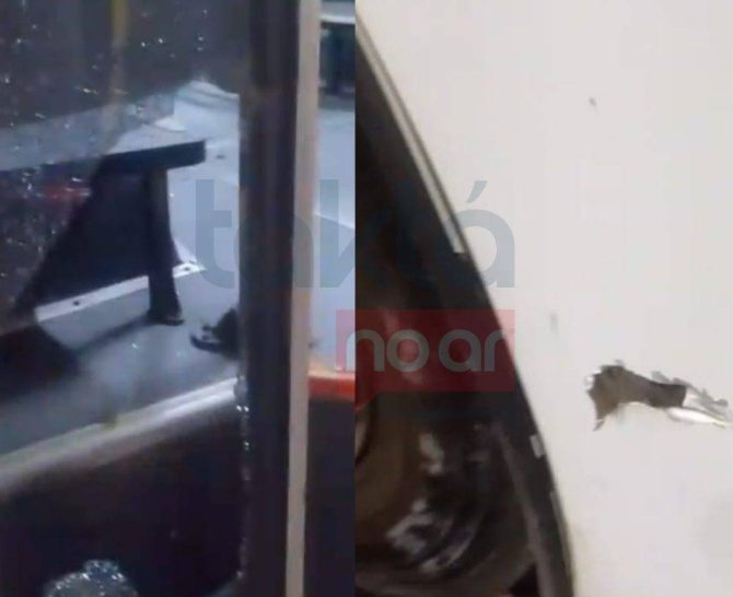 VÍDEO: Imagens mostram ônibus alvejado após tiroteio no Vale das Pedrinhas