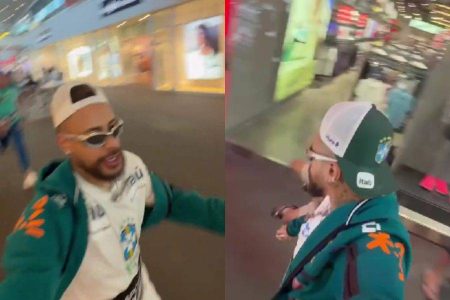 VÍDEO: Sósia de Neymar causa tumulto em shopping nos EUA