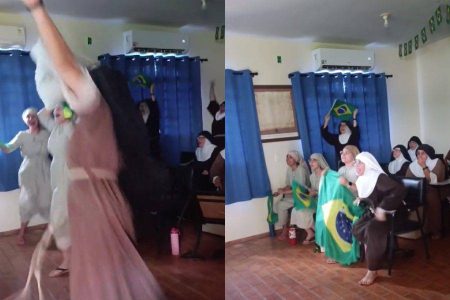Até as freiras foram à loucura: reação ao gol do Brasil viraliza nas redes