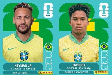 Álbum da Copa 2026 recebe atualização com Neymar, Endrick e mais jogadores