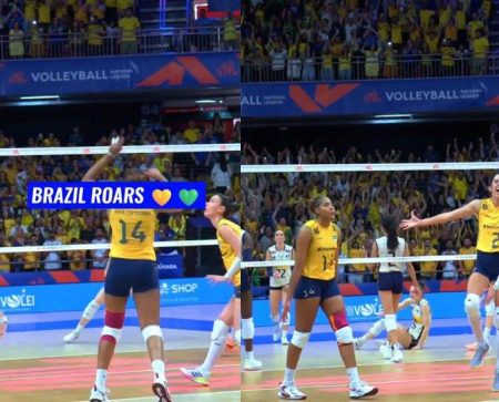 Seleção feminina de vôlei derruba invencibilidade de 39 jogos da Itália em Brasília