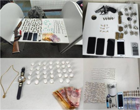 BPATAMO apreende drogas, arma e prende foragido em Salvador e RMS