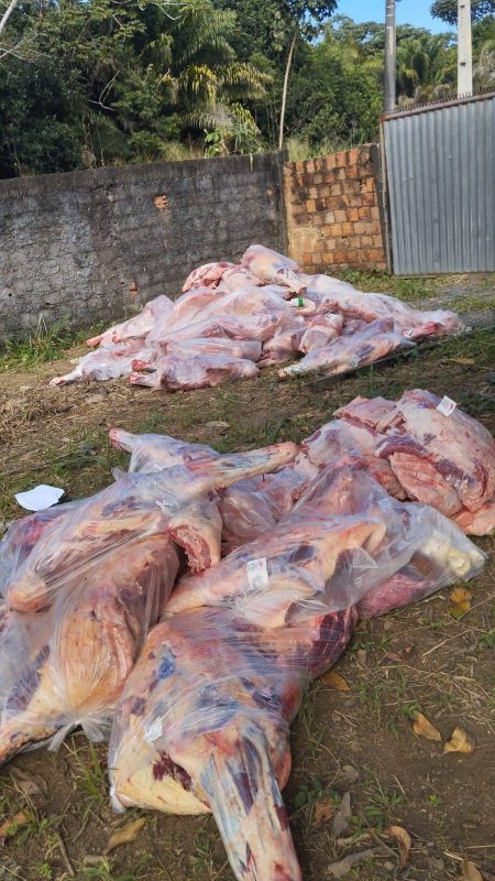Ação conjunta resgata reféns e recupera quatro toneladas de carne roubada em Salvador