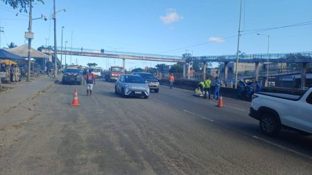 DNIT interdita faixa da BR-324 para avaliar trecho que voltou a ceder
