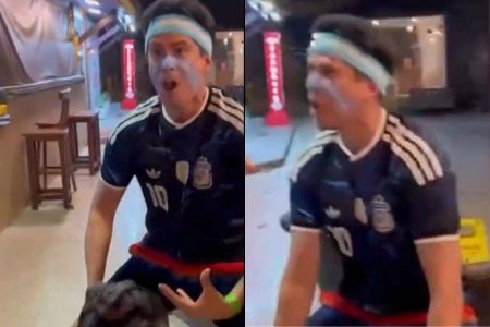 Argentino é flagrado fazendo gesto associado à injúria racial na Bahia