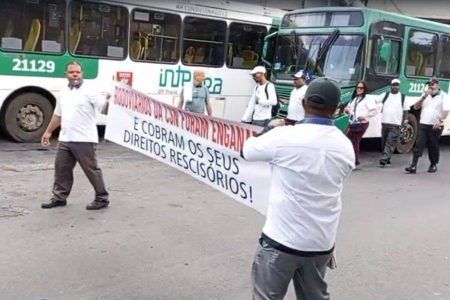 Ex-rodoviários da antiga CSN fazem manifestação em Salvador nesta sexta (24)