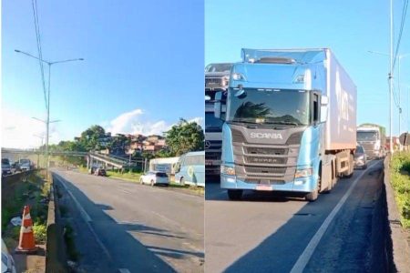 Após mais de 24 horas, BR-324 é liberada no sentido Feira de Santana