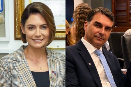 Pesquisa mostra Michelle menos rejeitada que Flávio Bolsonaro na disputa por 2026